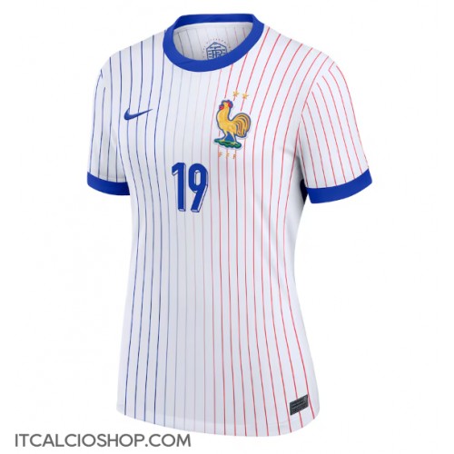 Francia Youssouf Fofana #19 Seconda Maglia Femmina Europei 2024 Manica Corta